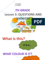 5Th Grade: Lesson 3: Questions and Answers