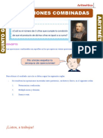 Operaciones Combinadas para Resolver Quinto Grado de Primaria