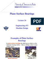Plain Surface Bearing Design for Rotating Shaft
