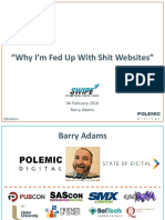 "Why I'm Fed Up With Shit Websites": 04 February 2016 Barry Adams