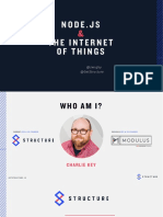 Node - Js The Internet of Things: Charlie K Ey / at Zwi Gby Structure / @getstructure