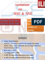 Presentation On Bse & Nse: Submitted To:-Chanchal Sir