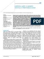 Are Probiotics or Prebiotics Useful in Pediatric Irritable Bowel Syndrome or Inflammatory Bowel Disease?