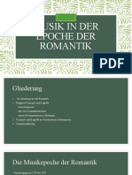 Musik in Der Epoche Der Romantik (Präsentation Exkurs Deutsch)