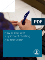 How To Deal With Suspicion of Cheating: A Guide For Uib Staff