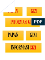 Label Gizi