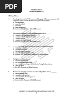 Chapter Four Global Markets 3.0 Multiple Choice