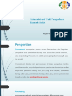 Sesi 11 Adminstrasi Departmen Pengadaan (Purchasing) Terkait Perjanjian Kerjasama RS