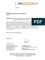 Certificaciones Protocolos de Bioseguridad Nex Com Sas DNP