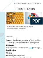 2 Pharmacognosy 416 Animal Drugs Honey Gelatin