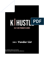 200+ Vendor List: By: Keomaria Camon, Ceo of Khustle Follow My Instagram For Daily Business Tips: @thekerenee