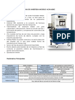 Ficha Tecnica Maquina de Anestesia Modelo Acm 608C