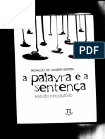 BATISTA_2011_A Palavra e a Sentença_estudo Introdutório