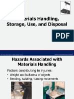 Materials Handling, Storage, Use, and Disposal