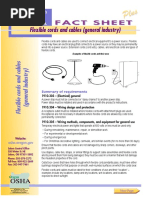 Flexible Cords and Cables (General Industry) : Fact Sheet