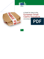 European Small Claims Procedure: A Guide For Users To The