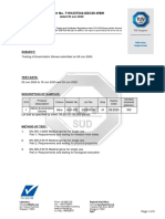 Test Report Summary for Examination Gloves