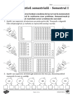 Ro m 5562 Clasa i Matematica Evaluare Sumativa Semestriala Fisa de Evaluare Ver 2