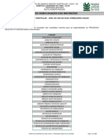 Edital de Homologação Das Inscrições