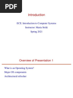 ECE: Introduction To Computer Systems Instructor: Maria Striki Spring 2021