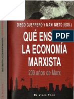 Diego Guerrero; Maxi Nieto (eds.) - Qué enseña la economía marxista. 200 años de Marx (OCR)