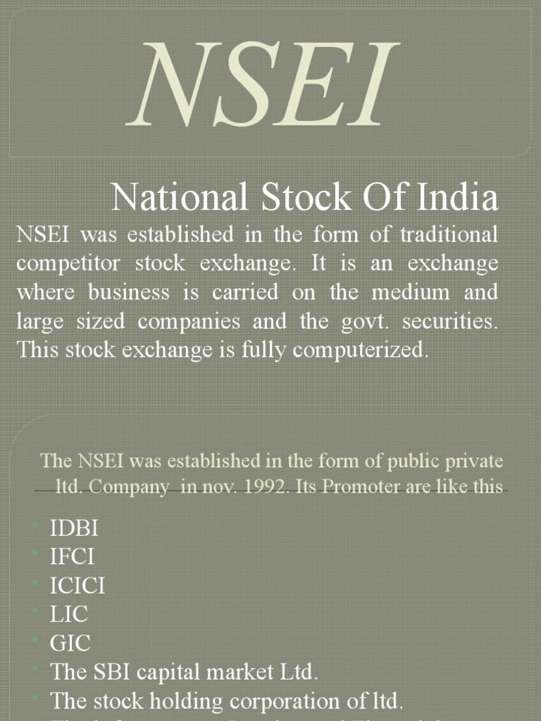 National Stock of India | PDF | Securities (Finance) | Stocks