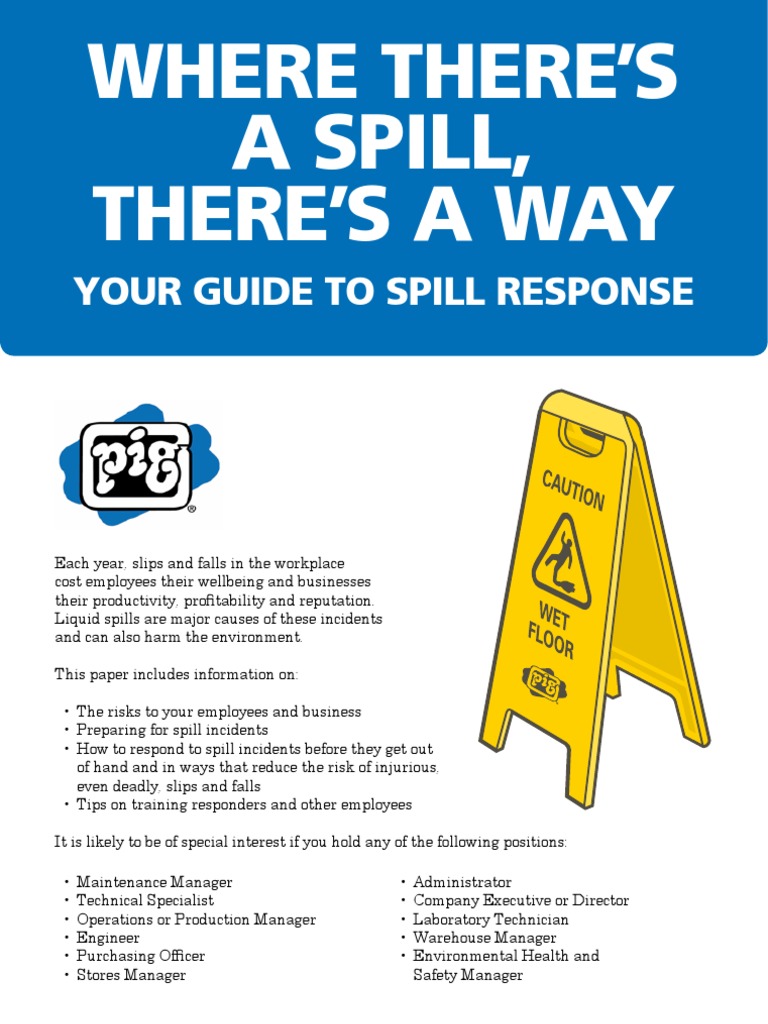 Where There's A Spill, There's A Way | PDF