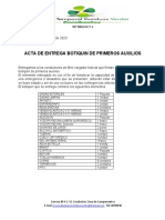 Acta de Entrega Botiquin y Extintor