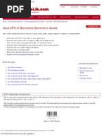 Java UPC-A Barcodes Generator For Java, J2EE, JasperReports