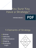 Are You Sure You Have A Strategy