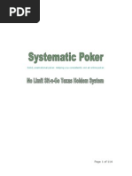 Download Systematic Poker - No Limit Sit-N-Go Texas Holdem System by jorjik08 SN49695597 doc pdf