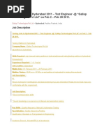 Download Testing Jobs In Hyderabad 2011 by sharifmarshal SN49697761 doc pdf