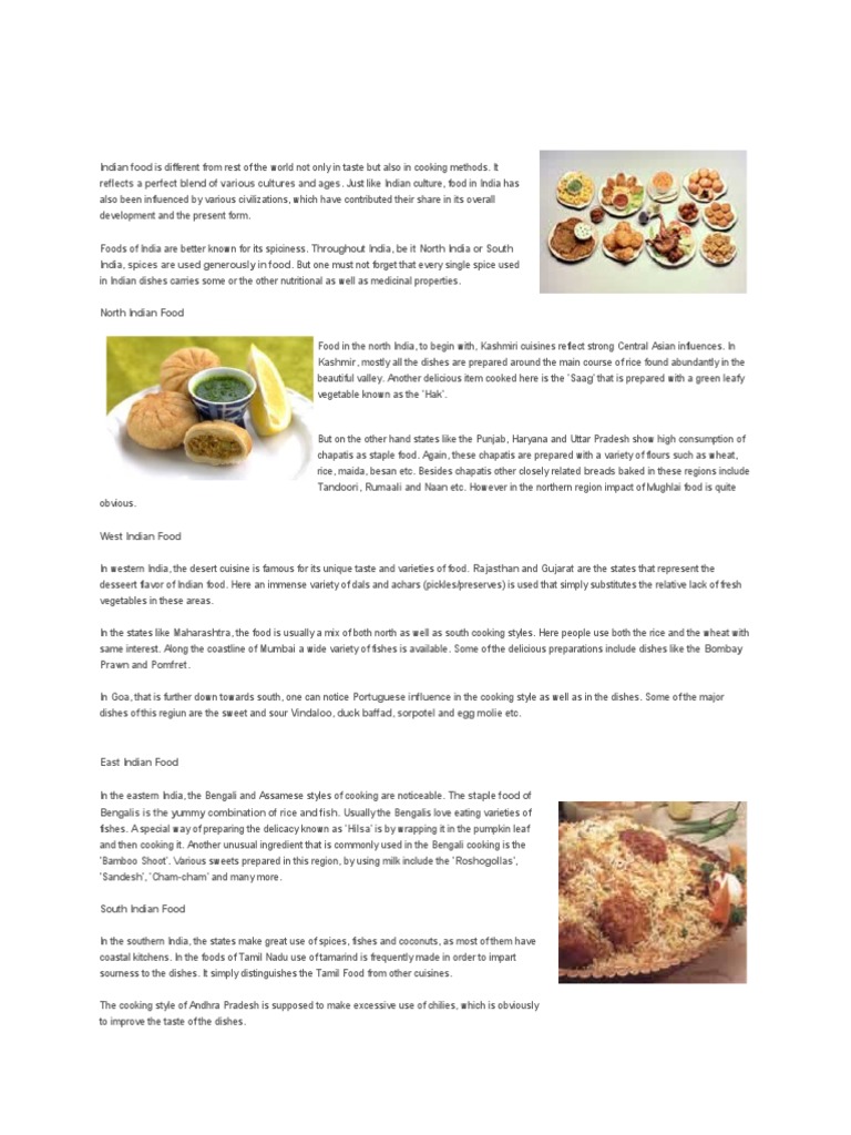 Regional Diversity in Indian Cuisine | PDF | Cooking | Indian Cuisine