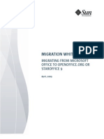 Migration Whitepaper: Migrating From Microsoft Staroffice 9