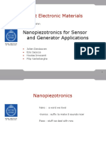 Smart Electronic Materials: Nanopiezotronics For Sensor and Generator Applications