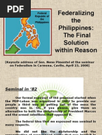 Federalism Presentation of Aquilino Pimentel, Jr.