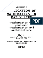 Application of Mathematics in Daily Life: Mathematics For Consumer Mathematics and Architechture by