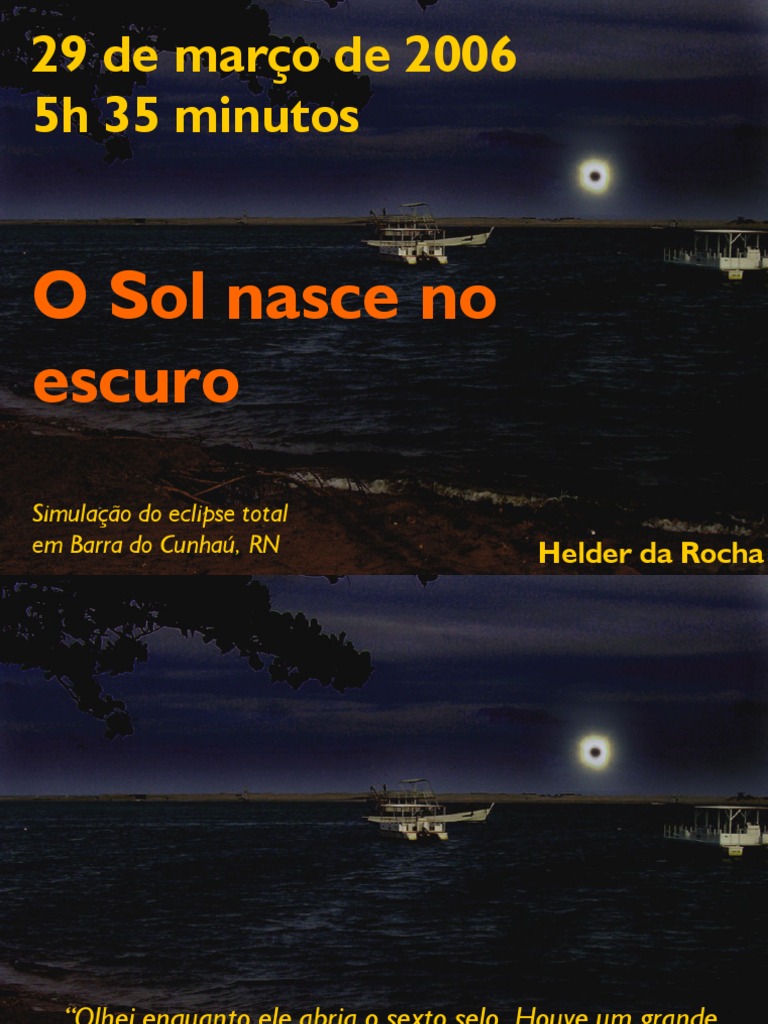 Eclipse Total do Sol em 2006: Guia e História | PDF | Eclipse | Eclipse ...