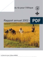 AfricaRice Rapport Annuel 2002-2003