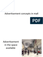 Advertisement concepts in mall