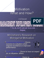 Motivation What and How?