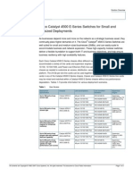 Cisco Catalyst 4500 Information Sheet