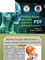 Hábitos Bucales Deformantes y Mala Oclusión Dental en Población Infantil.