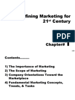 Defining Marketing For 21 Century: Chapter#