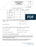 Primer Parcial Ecuaciones Diferenciales 2020-2