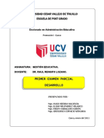 Examen Parcial Doctorado UCV Cusco Grupo UNSAAC