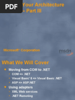 Moving Your Architecture: Microsoft Corporation