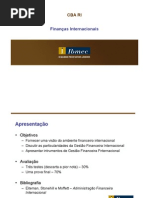Finanças Internacionais - CBA RI - parte 1