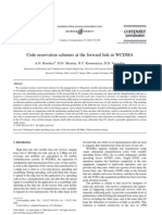 Code Reservation Schemes at The Forward Link in WCDMA: A.N. Rouskas, D.N. Skoutas, G.T. Kormentzas, D.D. Vergados