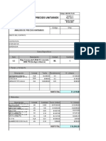 Análisis de precios unitarios vigente Viga Corona concreto